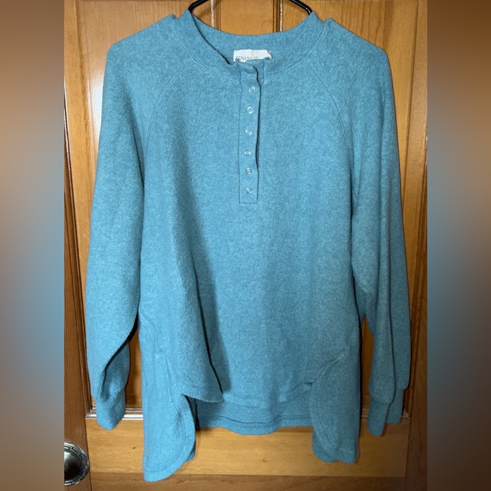 Zenana Full Size Brushed Melange Hacci High-Low Womens Sweater